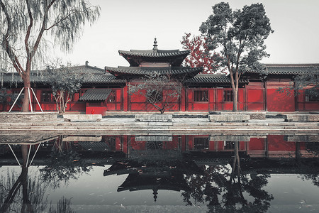 广富林古塔寺庙高清图片
