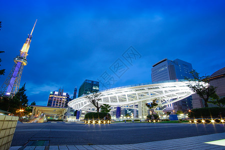 名古屋电视塔日本名古屋建筑背景