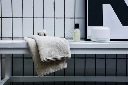 毛巾浴巾背景图片