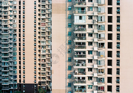 高楼窗口高楼林立的城市风光背景