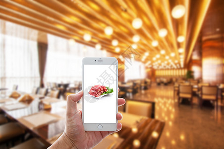 吃饭买单用手机点餐设计图片