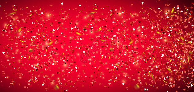 淘宝情人节红色花瓣飞溅活动背景设计图片
