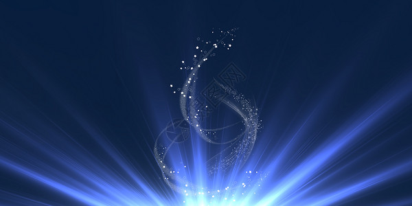 光效果蓝色科技星光光效背景设计图片