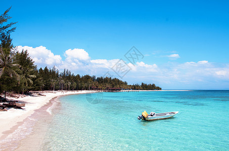 清凉的夏天马来西亚美人鱼岛 海岛风景背景