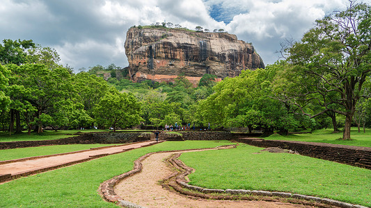 斯里兰卡字体斯里兰卡狮子岩背景