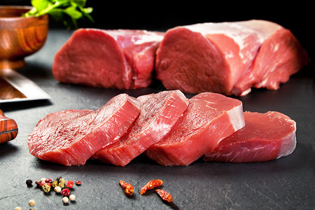 牛肉切制肉侧切高清图片