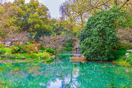 九寨沟五彩池背景