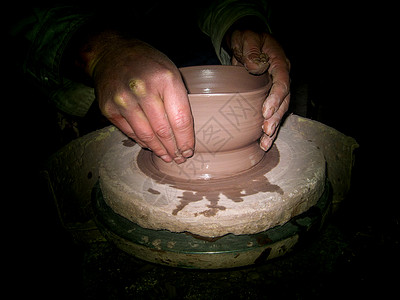 陶瓷制作泥土青瓷图片素材