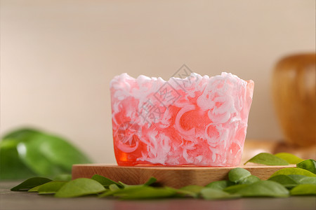 玫瑰香皂精油皂背景