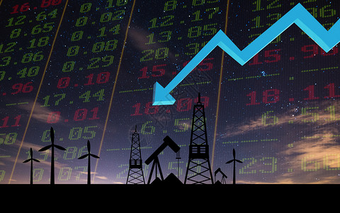 化工能源石油价格下跌图设计图片