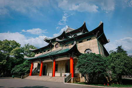 湖南长沙岳麓山风景名胜国家重点风景名胜区高清图片素材