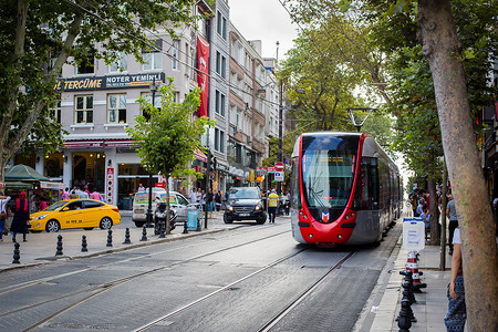 土耳其伊斯坦布尔电车图片