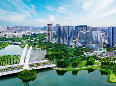 精美图郑州城市俯视图背景