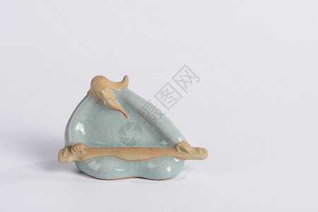 茶宠古物陶瓷鸟高清图片