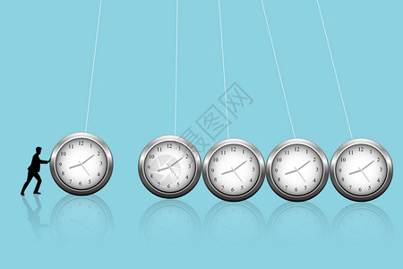 尼泊尔象征摇摆的钟表设计图片