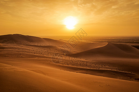 手绘沙漠敦煌沙漠背景