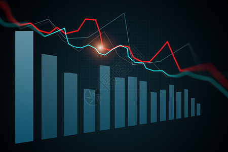 市场分析报告模板股票市场图表、 图形设计图片