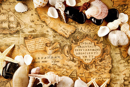航海地图复古地图背景背景