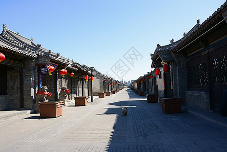 仿古纸山西大同仿古街道背景