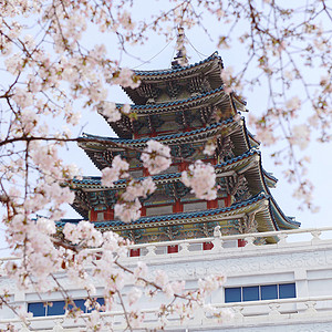 韩国首尔上空韩国首尔背景