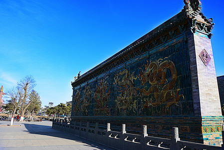 大同五龙壁旅行目的地龙坤寺高清图片