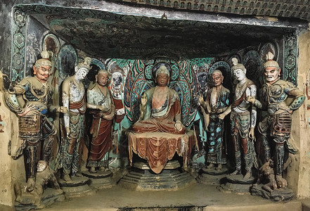 中国文化图像敦煌壁画背景