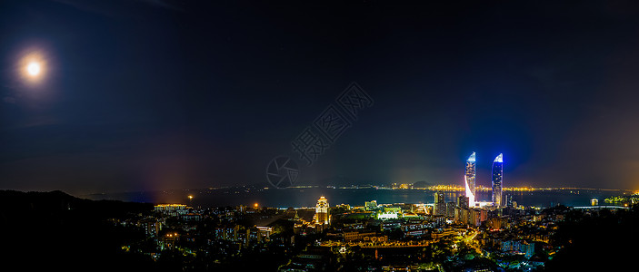 厦门夜景城市高清图片素材