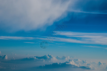 三万英尺以上的天空背景