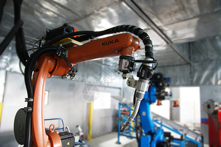 臂带KUKA机器人机器臂背景