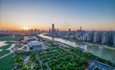 琴台钟声武汉城市风景琴台剧院背景