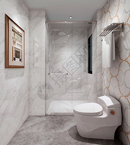 大理石洗手台欧式现代简约风室内设计效果图背景
