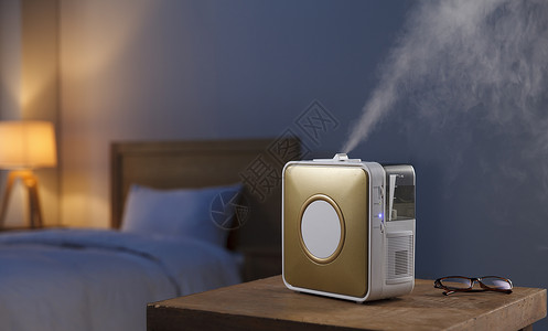 卧室空气净化器静物高清图片