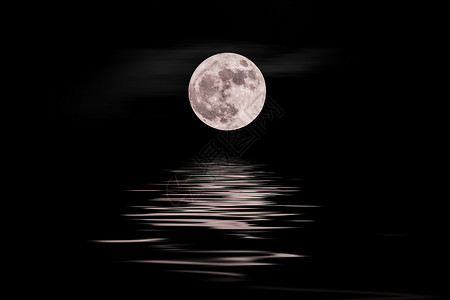 青海湖月夜倒影超神高清图片