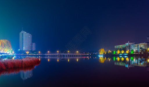 电梯住宅城市建筑夜景美图背景