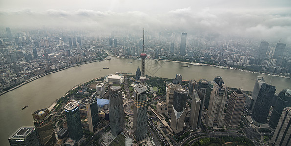 上海中心俯瞰图片