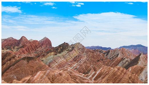 地貌壮美壮美的张掖七彩丹霞地貌背景