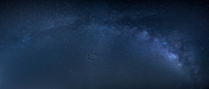 藍色背景星空银河全景素材背景
