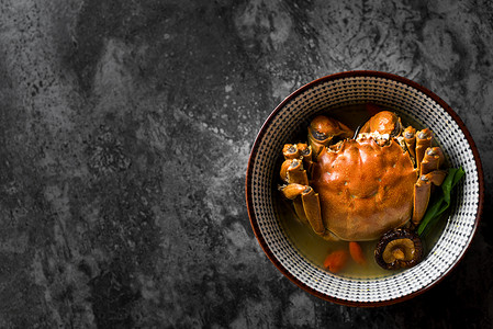 蟹文化传统秋天美食大闸蟹背景