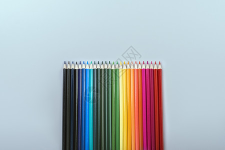 彩色铅笔素材色谱高清图片