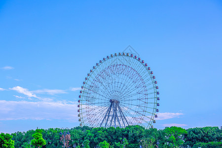 苏州摩天轮公园背景图片