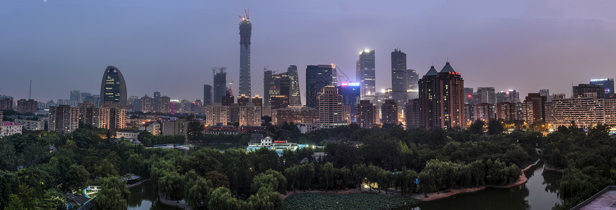 北京CBD城市边际线中国尊高清图片素材