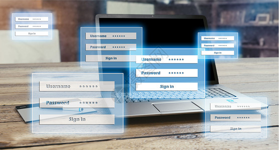 电脑登入上网账号高清图片