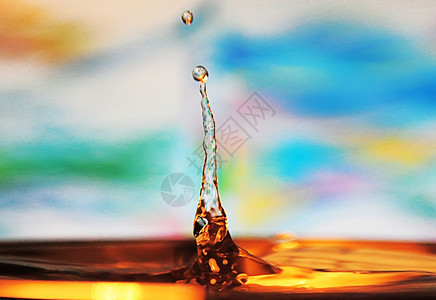 抽象造型飞溅的水滴背景