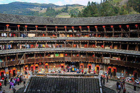 永靖土楼福建土楼背景