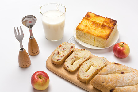 苹果摆盘营养早餐摆盘素材背景