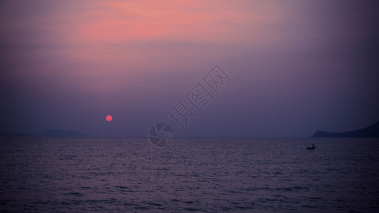 南澳杨梅坑海上日出美景背景图片