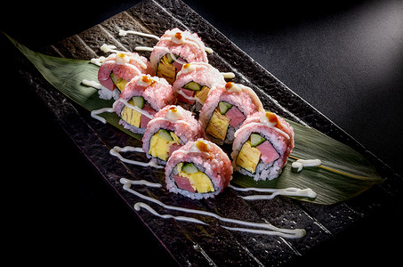 寿司卷美味高清图片素材