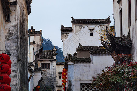 非斯安徽宏村背景