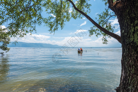 云南旅拍云南大理洱海风光背景