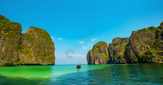 唯美清晰蓝海海洋美景风光背景